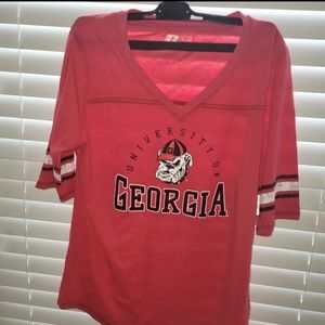 Ga bulldogs ladies short sleeve